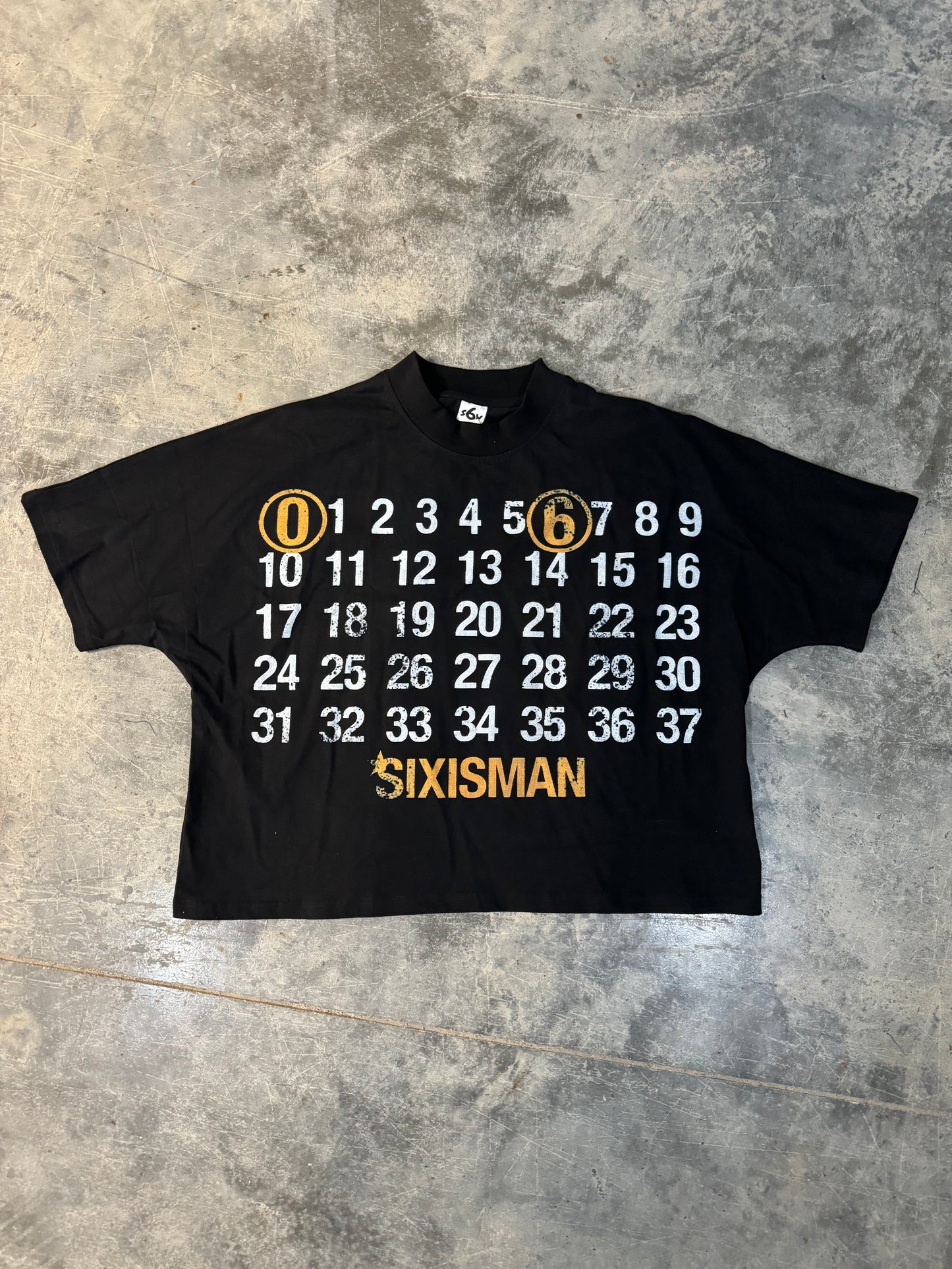 Sixisman Numbers T-shirt after back to school Sale