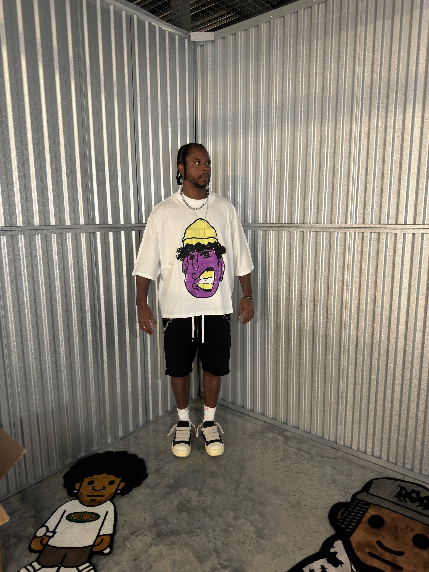 Gold Grillz Guzman white T-shirt after back to school Sale