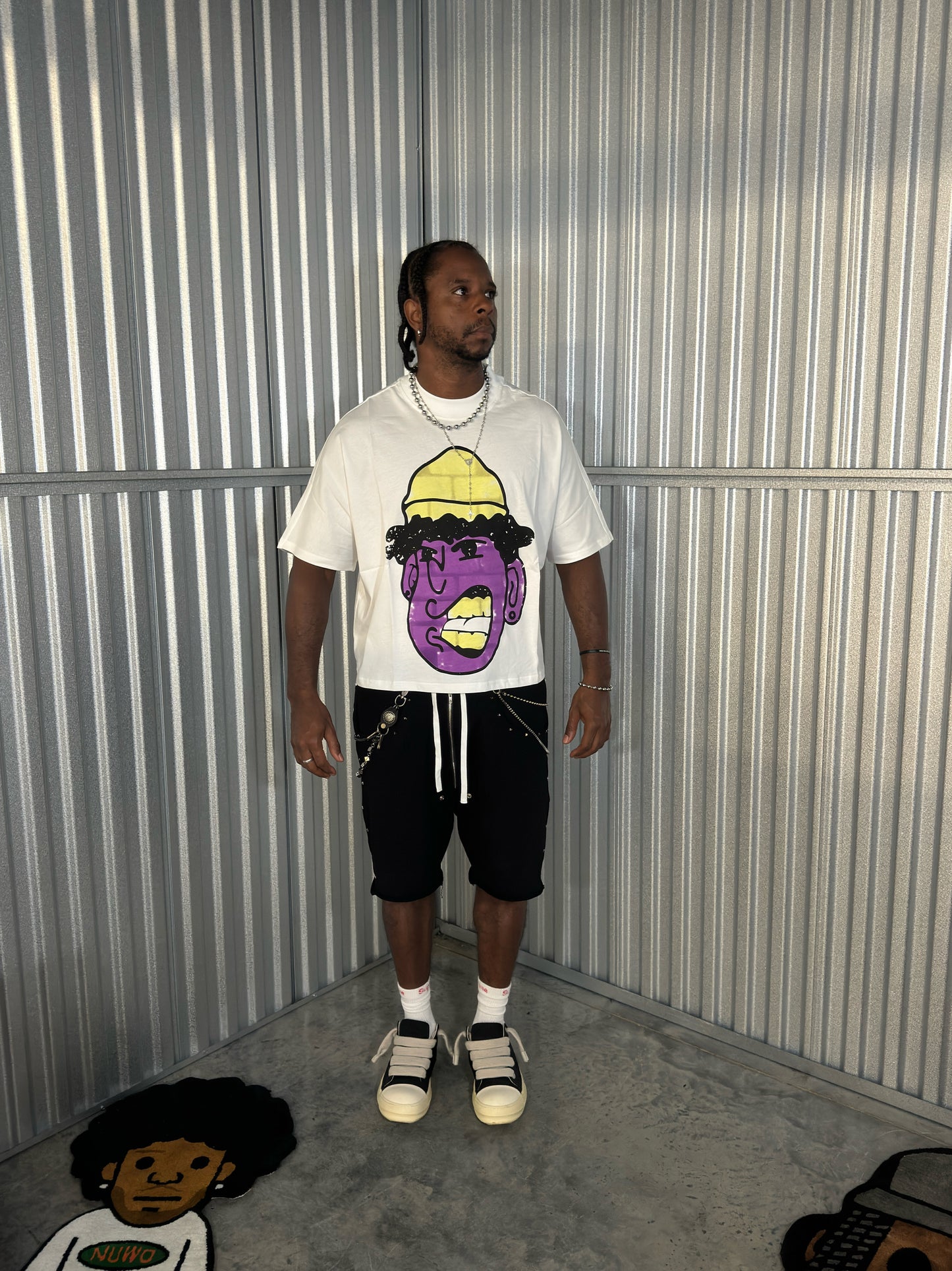Gold Grillz Guzman white T-shirt after back to school Sale